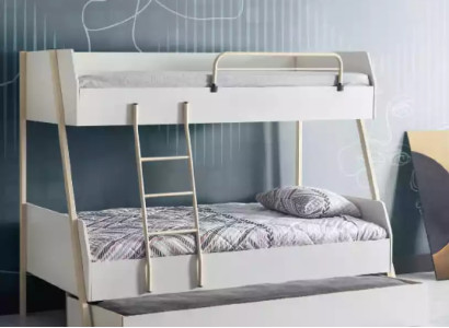 Youth Bed White Childrens bed Design Modern Bed Childrens room Furniture
